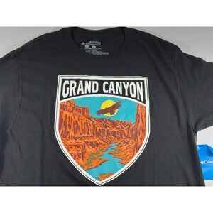 Columbia Shirt Men's‎ L Black Grand Canyon Graphic T Short Sleeve Hiking NWT